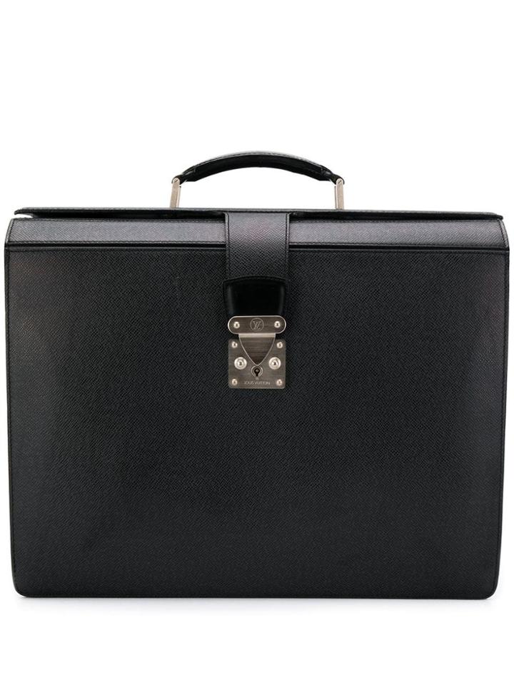Louis Vuitton Pre-owned 2000's Structured Textured Briefcase - Black