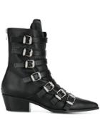 Zadig & Voltaire Fashion Show Buckle Fastening Pointed Boot - Black