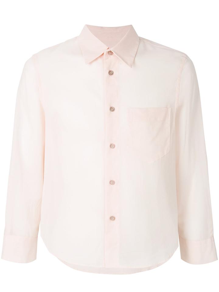 Marni Cropped Classic Shirt - Pink & Purple