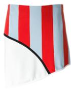 Iceberg Striped Asymmetric Skirt, Women's, Size: 38, White, Polyamide/polyester/viscose