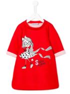 Simonetta Strike A Pose! Print Dress, Girl's, Size: 8 Yrs, Red