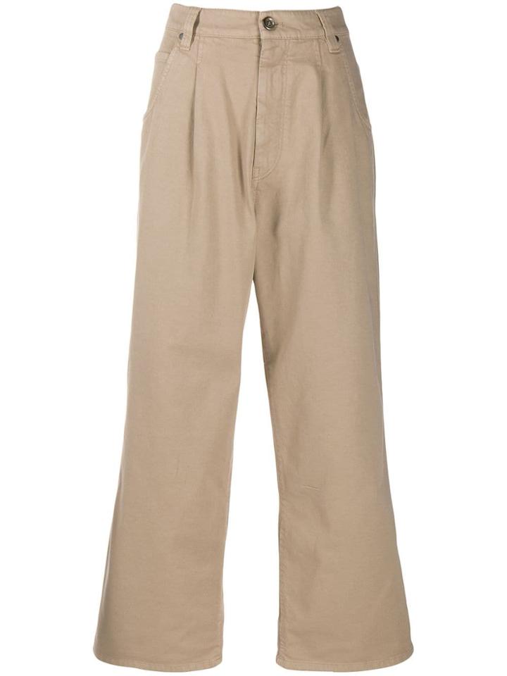 Brunello Cucinelli Flared Casual Trousers - Neutrals
