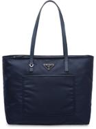 Prada Zipped Tote - Blue