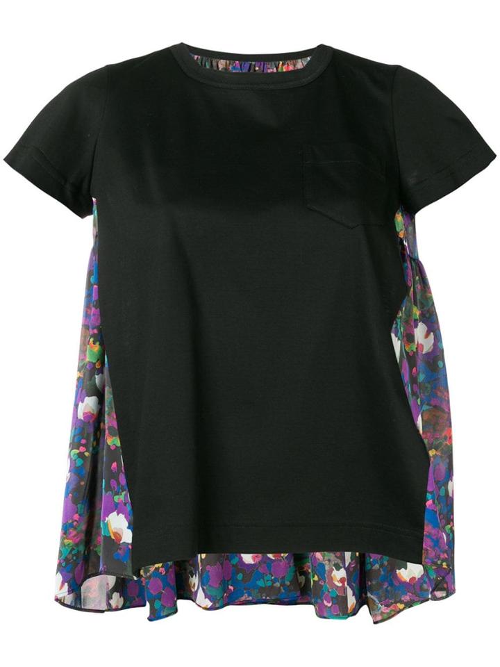 Sacai Printed T-shirt - Black