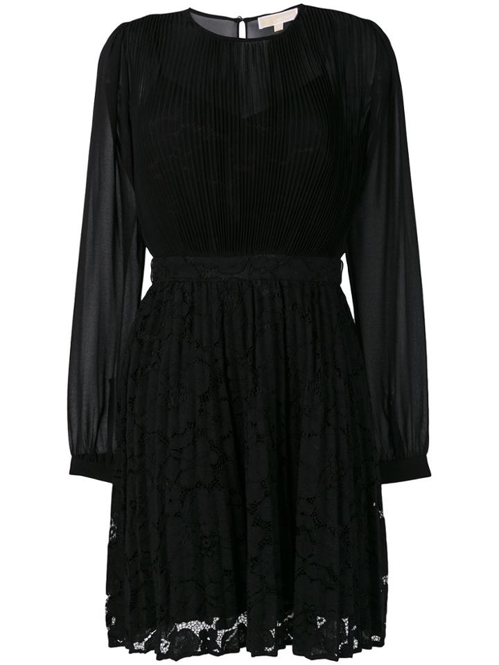 Michael Michael Kors Pleated Dress - Black