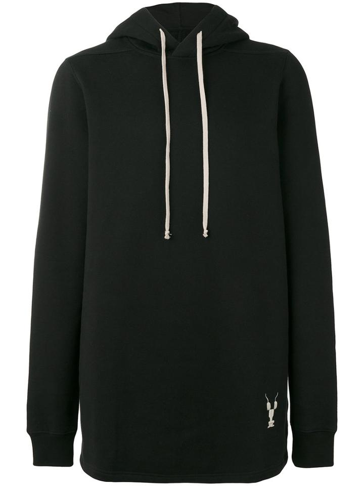 Rick Owens Drkshdw - Long-sleeved Hoodie - Men - Cotton - Xl, Black, Cotton
