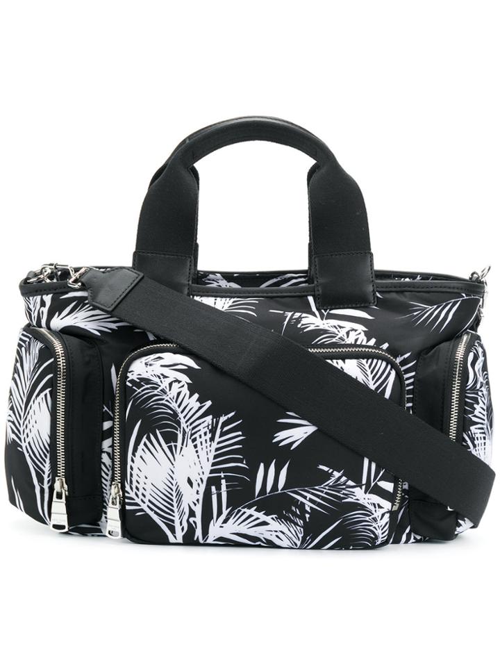 Sonia Rykiel Palm Print East-west Tote - Black