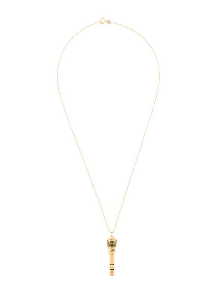 True Rocks 'jack Plug' Pendant, Adult Unisex, Metallic