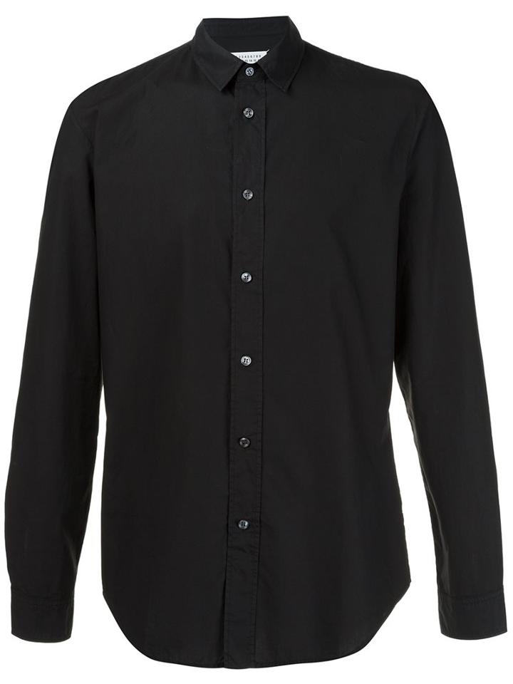 Maison Margiela Classic Shirt, Men's, Size: 43, Black, Cotton