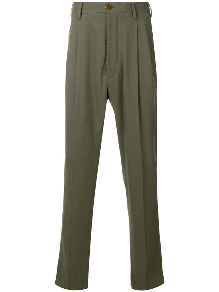 Vivienne Westwood Pleated Trousers - Green