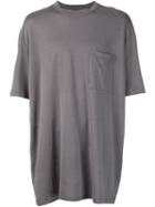 Lanvin Oversized T-shirt, Men's, Size: Medium, Grey, Cotton/rayon