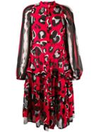 Cavalli Class Flared Leopard Print Dress