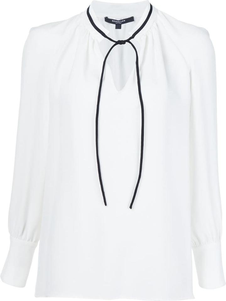 Derek Lam Sonia Long Sleeve Blouse - White