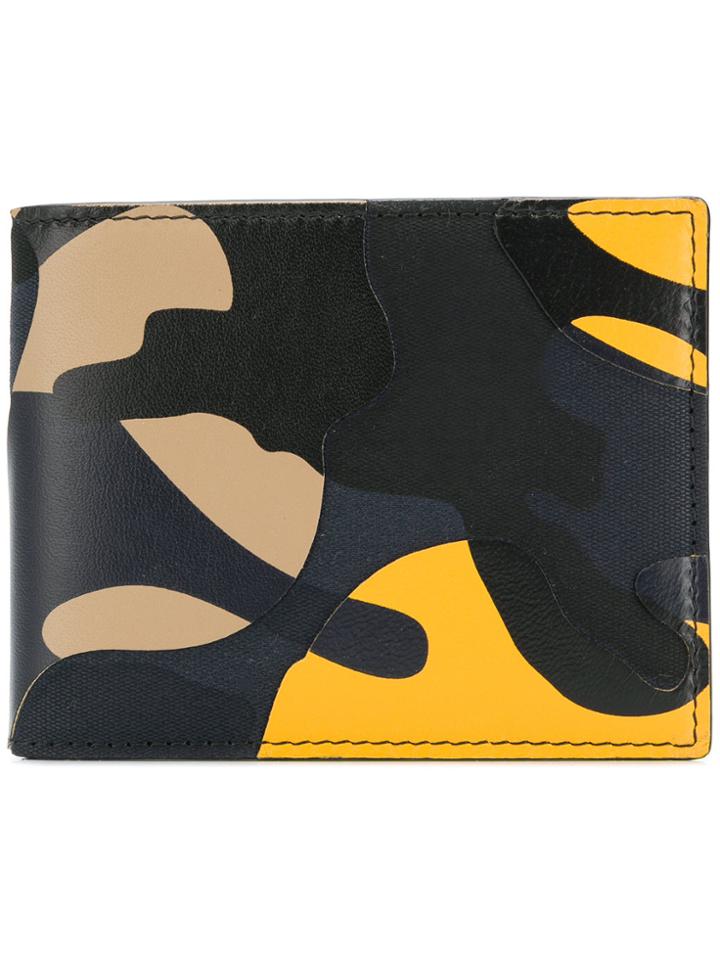 Valentino Valentino Garavani Camouflage Print Wallet - Blue