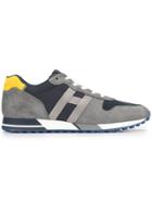 Hogan H383 Retro Running Sneakers - Blue