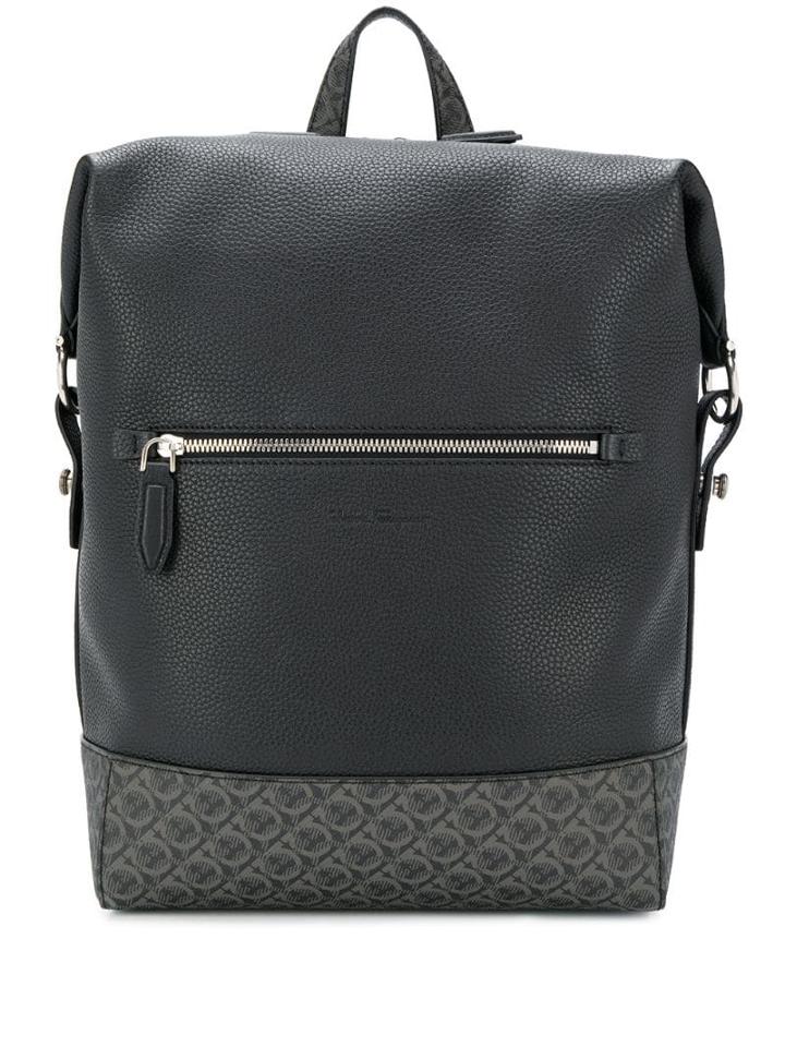 Salvatore Ferragamo Dynamo Gancini Backpack - Black