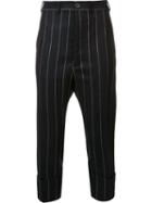 Vivienne Westwood Pinstripe Drop-crotch Cropped Trousers