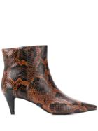 Ash Cameron Pointed Ankle Boots - Brown