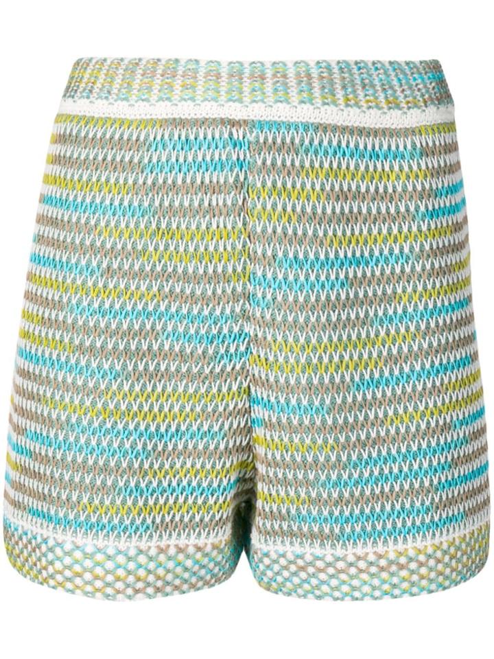 M Missoni Knitted Shorts - Green