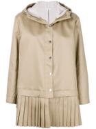 Thom Browne Fringed Hooded Coat - Neutrals