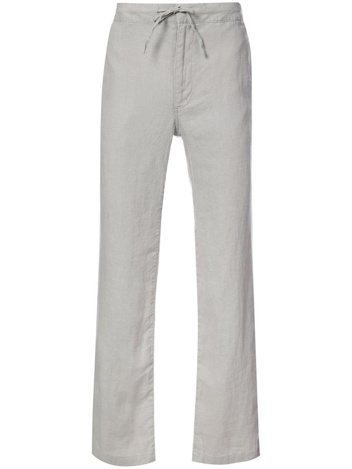 Onia - Collin Drawstring Trousers - Men - Linen/flax - L, Nude/neutrals, Linen/flax