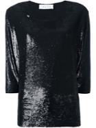 Iro Boat Neck Sequined Blouse