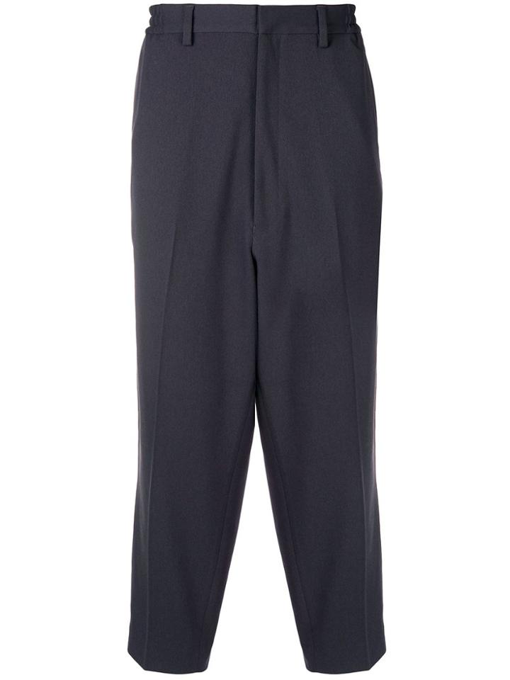 N. Hoolywood Cropped Wide-leg Trousers - Grey