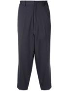 N. Hoolywood Cropped Wide-leg Trousers - Grey