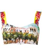 Dolce & Gabbana Panoramic Printed Bralet Top