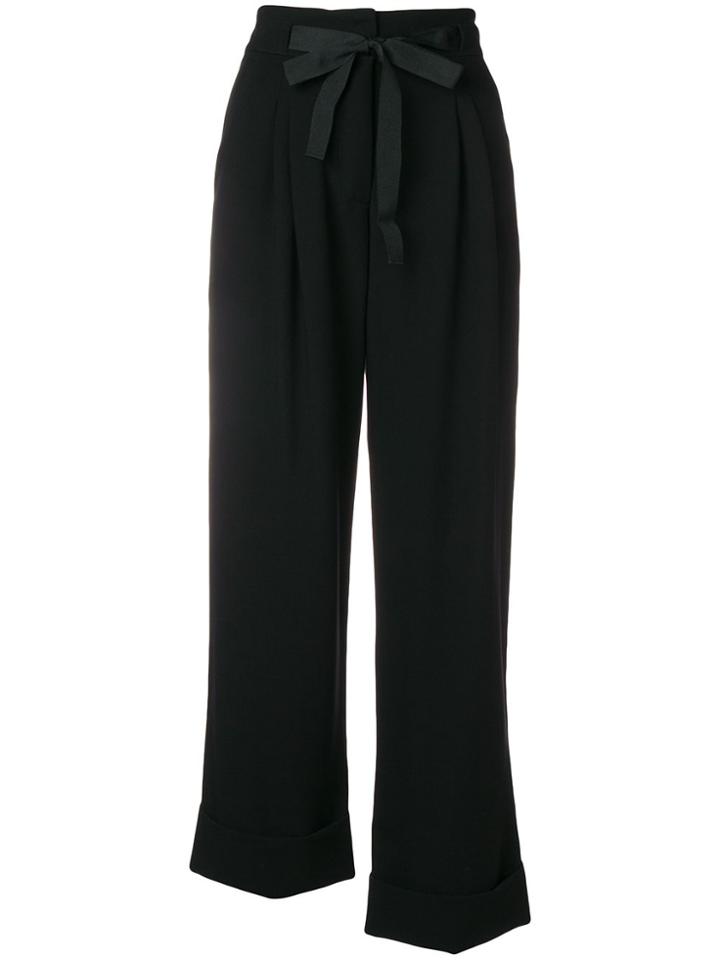 Irina Schrotter Asymmetric Trousers - Black