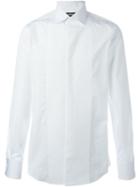 Dsquared2 Bib Dress Shirt, Men's, Size: L, White, Cotton