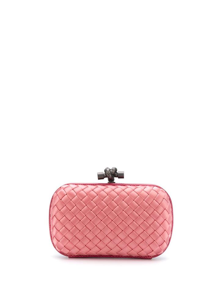Bottega Veneta Pre-owned 2000's Interlaced Clasp Clutch - Pink
