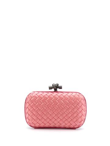 Bottega Veneta Pre-owned 2000's Interlaced Clasp Clutch - Pink