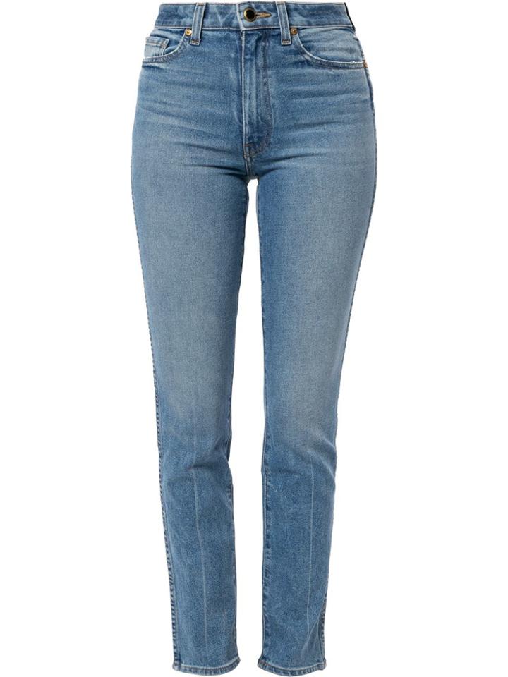 Khaite High Waisted Skinny Jeans - Blue