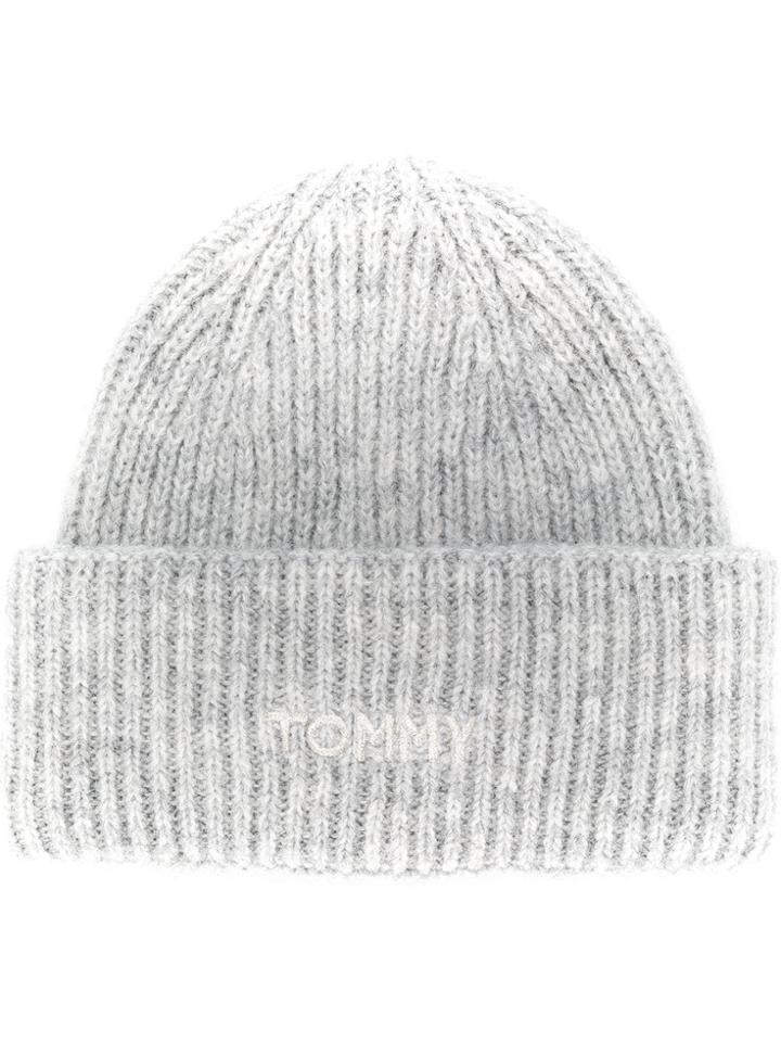 Tommy Hilfiger Knitted Beanie Hat - Grey