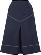 Ellery Stitching Detailing A-line Skirt - Blue