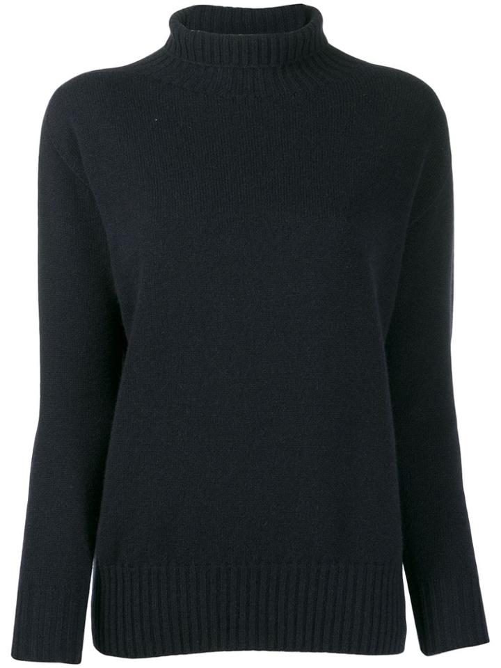 's Max Mara Turtle Neck Top - Blue