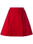 Red Valentino - Gathered Skirt - Women - Cotton/spandex/elastane - 44, Women's, Cotton/spandex/elastane