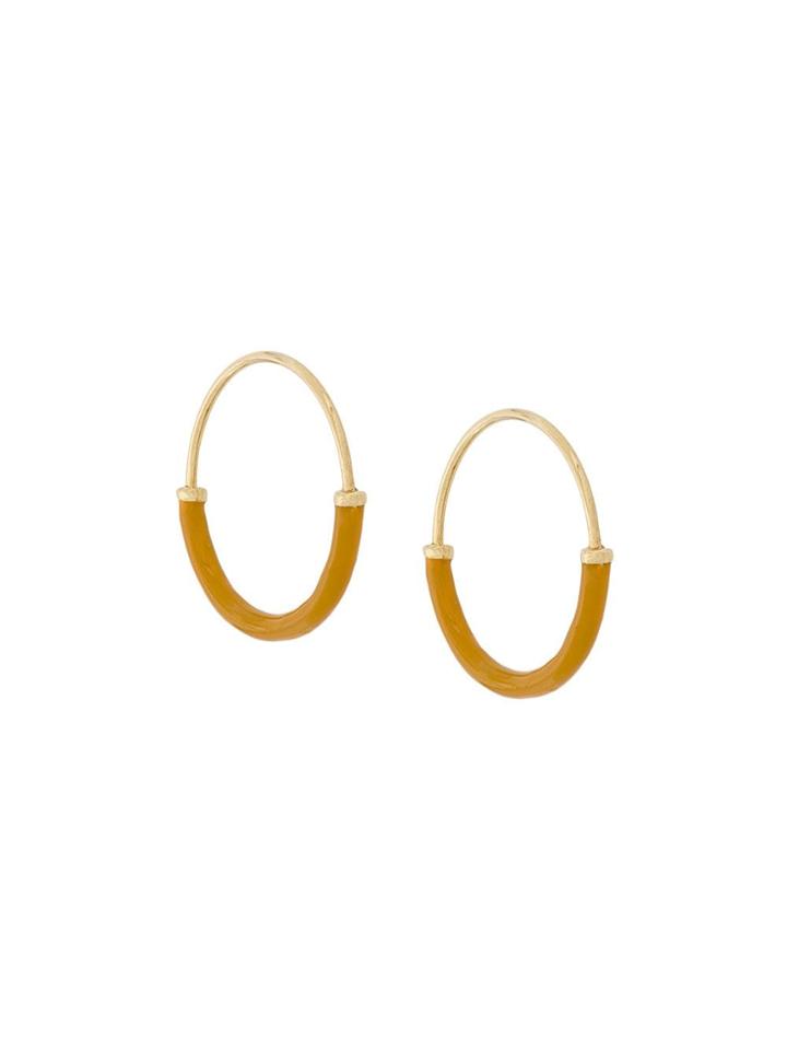 Maria Black Delicate 18 Color Pop Hoop Earrings - Yellow