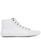 Lanvin Lace-up Nubuck Sneakers - Grey