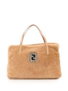 Fendi Pre-owned Fur Tote Bag - Brown