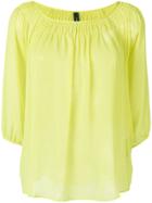 Marc Cain Cropped Sleeves Blouse - Yellow & Orange