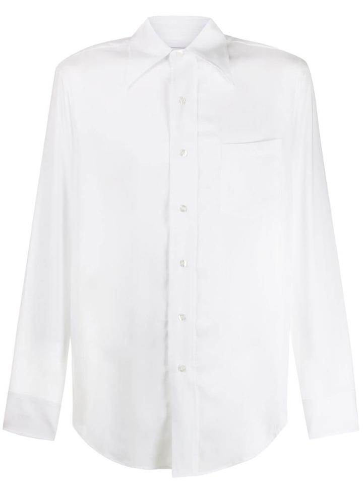 Ernest W. Baker Flare Collar Shirt - White