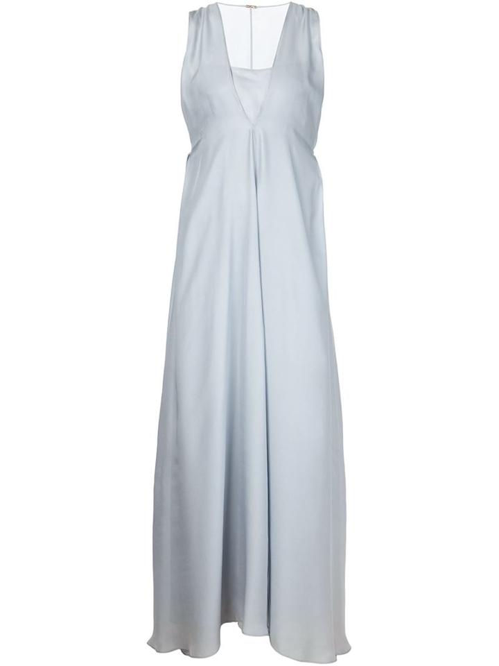 Adam Lippes Long Draped Sleeveless Dress