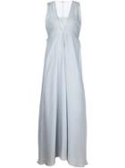 Adam Lippes Long Draped Sleeveless Dress