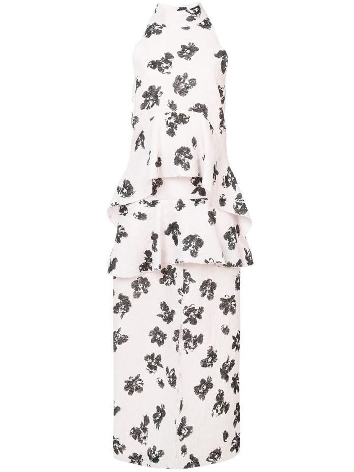Proenza Schouler Floral Print Draped Dress - Pink