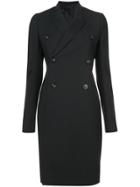 Rick Owens Double-breasted Button Coat - Black