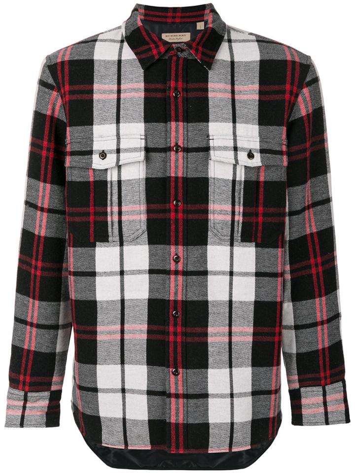 Burberry Check Shirt - Black