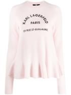 Karl Lagerfeld Address Logo Jumper - Pink
