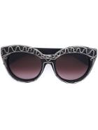 Kuboraum 'mask D3' Sunglasses, Women's, Black, Acetate/sterling Silver